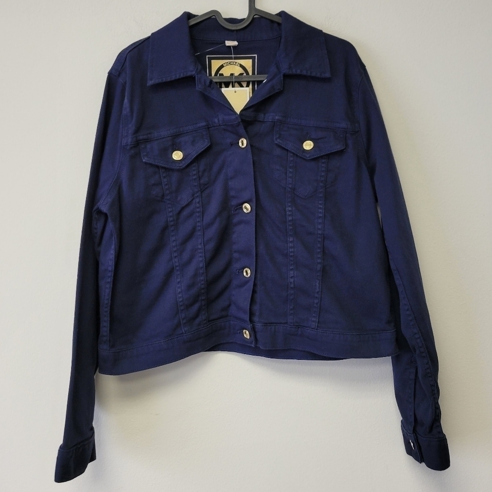 Michael Kors Trucker Jean Jacket Navy Blue L